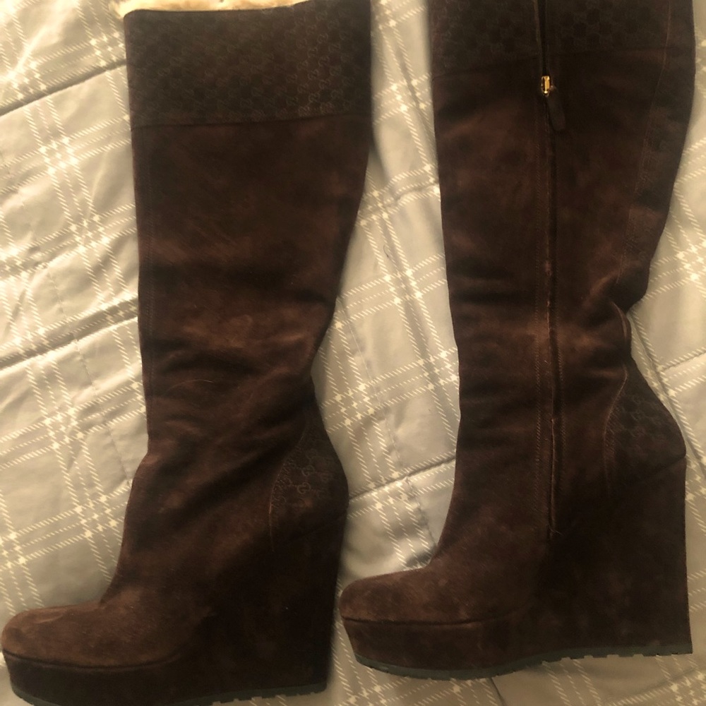 Authentic Gucci platform boots
